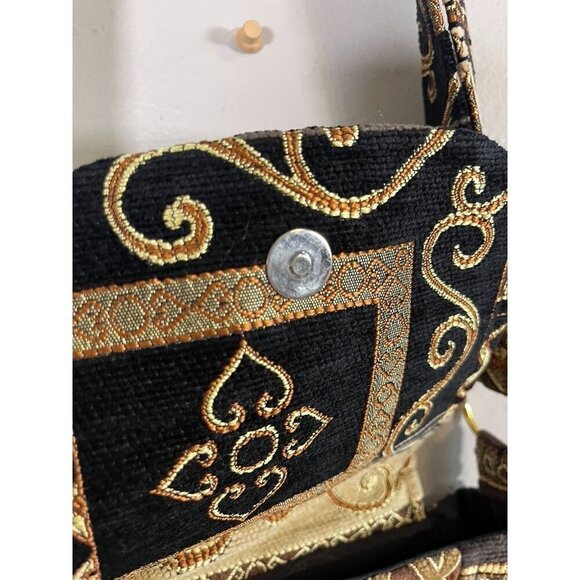 Tapestry Floral Crossbody Boho Western Retro 80s Tribal Funky Artsy Classic Chic - Picture 5 of 11